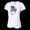 Ladies' Birds-Eye Mesh V-Neck T-Shirt Thumbnail