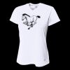 Ladies' Birds-Eye Mesh V-Neck T-Shirt Thumbnail