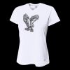 Ladies' Birds-Eye Mesh V-Neck T-Shirt Thumbnail