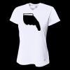 Ladies' Birds-Eye Mesh V-Neck T-Shirt Thumbnail