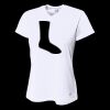 Ladies' Birds-Eye Mesh V-Neck T-Shirt Thumbnail