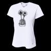 Ladies' Birds-Eye Mesh V-Neck T-Shirt Thumbnail