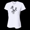 Ladies' Birds-Eye Mesh V-Neck T-Shirt Thumbnail