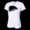 Ladies' Birds-Eye Mesh V-Neck T-Shirt Thumbnail