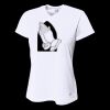 Ladies' Birds-Eye Mesh V-Neck T-Shirt Thumbnail