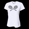 Ladies' Birds-Eye Mesh V-Neck T-Shirt Thumbnail