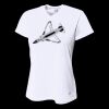 Ladies' Birds-Eye Mesh V-Neck T-Shirt Thumbnail