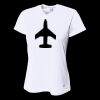 Ladies' Birds-Eye Mesh V-Neck T-Shirt Thumbnail