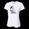 Ladies' Birds-Eye Mesh V-Neck T-Shirt Thumbnail