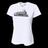 Ladies' Birds-Eye Mesh V-Neck T-Shirt Thumbnail