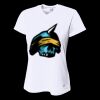 Ladies' Birds-Eye Mesh V-Neck T-Shirt Thumbnail