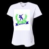 Ladies' Birds-Eye Mesh V-Neck T-Shirt Thumbnail