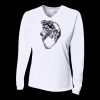 Ladies' Birds-Eye Mesh Long Sleeve V-Neck T-Shirt Thumbnail