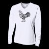 Ladies' Birds-Eye Mesh Long Sleeve V-Neck T-Shirt Thumbnail