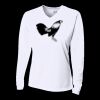 Ladies' Birds-Eye Mesh Long Sleeve V-Neck T-Shirt Thumbnail