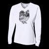 Ladies' Birds-Eye Mesh Long Sleeve V-Neck T-Shirt Thumbnail