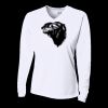 Ladies' Birds-Eye Mesh Long Sleeve V-Neck T-Shirt Thumbnail