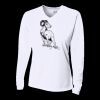 Ladies' Birds-Eye Mesh Long Sleeve V-Neck T-Shirt Thumbnail