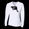 Ladies' Birds-Eye Mesh Long Sleeve V-Neck T-Shirt Thumbnail