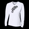 Ladies' Birds-Eye Mesh Long Sleeve V-Neck T-Shirt Thumbnail