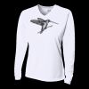 Ladies' Birds-Eye Mesh Long Sleeve V-Neck T-Shirt Thumbnail