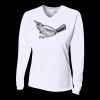 Ladies' Birds-Eye Mesh Long Sleeve V-Neck T-Shirt Thumbnail