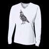 Ladies' Birds-Eye Mesh Long Sleeve V-Neck T-Shirt Thumbnail