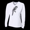 Ladies' Birds-Eye Mesh Long Sleeve V-Neck T-Shirt Thumbnail