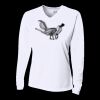 Ladies' Birds-Eye Mesh Long Sleeve V-Neck T-Shirt Thumbnail