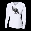 Ladies' Birds-Eye Mesh Long Sleeve V-Neck T-Shirt Thumbnail