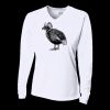 Ladies' Birds-Eye Mesh Long Sleeve V-Neck T-Shirt Thumbnail