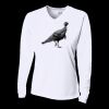 Ladies' Birds-Eye Mesh Long Sleeve V-Neck T-Shirt Thumbnail