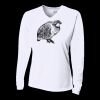 Ladies' Birds-Eye Mesh Long Sleeve V-Neck T-Shirt Thumbnail