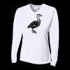 Ladies' Birds-Eye Mesh Long Sleeve V-Neck T-Shirt Thumbnail