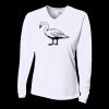 Ladies' Birds-Eye Mesh Long Sleeve V-Neck T-Shirt Thumbnail