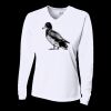 Ladies' Birds-Eye Mesh Long Sleeve V-Neck T-Shirt Thumbnail