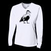 Ladies' Birds-Eye Mesh Long Sleeve V-Neck T-Shirt Thumbnail