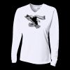 Ladies' Birds-Eye Mesh Long Sleeve V-Neck T-Shirt Thumbnail