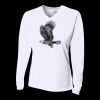 Ladies' Birds-Eye Mesh Long Sleeve V-Neck T-Shirt Thumbnail