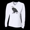 Ladies' Birds-Eye Mesh Long Sleeve V-Neck T-Shirt Thumbnail