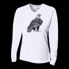 Ladies' Birds-Eye Mesh Long Sleeve V-Neck T-Shirt Thumbnail