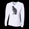 Ladies' Birds-Eye Mesh Long Sleeve V-Neck T-Shirt Thumbnail