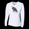 Ladies' Birds-Eye Mesh Long Sleeve V-Neck T-Shirt Thumbnail