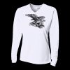 Ladies' Birds-Eye Mesh Long Sleeve V-Neck T-Shirt Thumbnail