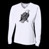 Ladies' Birds-Eye Mesh Long Sleeve V-Neck T-Shirt Thumbnail