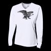 Ladies' Birds-Eye Mesh Long Sleeve V-Neck T-Shirt Thumbnail