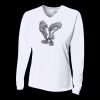 Ladies' Birds-Eye Mesh Long Sleeve V-Neck T-Shirt Thumbnail