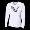 Ladies' Birds-Eye Mesh Long Sleeve V-Neck T-Shirt Thumbnail