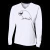 Ladies' Birds-Eye Mesh Long Sleeve V-Neck T-Shirt Thumbnail