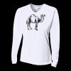 Ladies' Birds-Eye Mesh Long Sleeve V-Neck T-Shirt Thumbnail